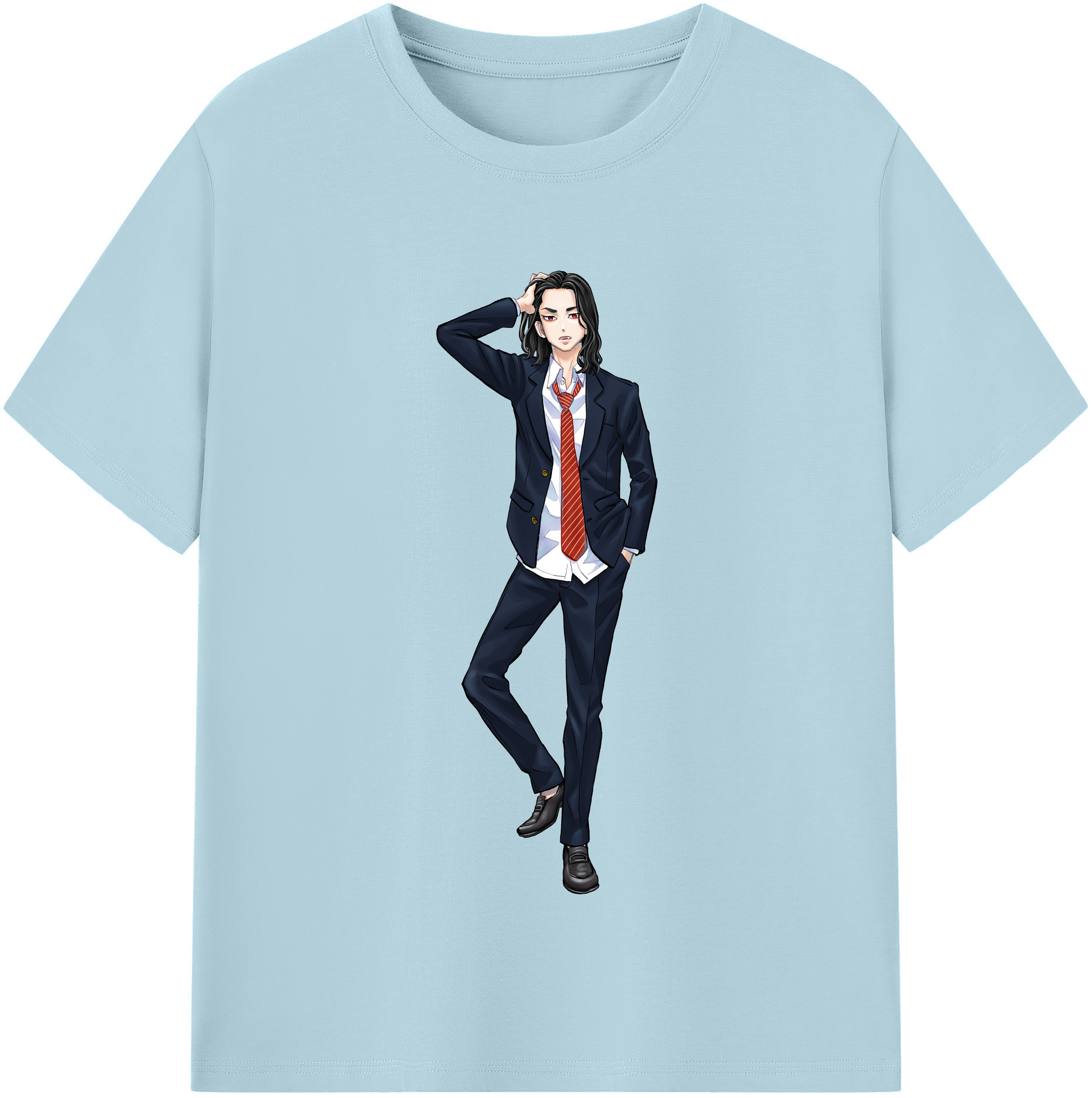 （画像用） 東京リベンジャーズ Tokyo Revengers 綿100％半袖Tシャツ（フロントプリント）